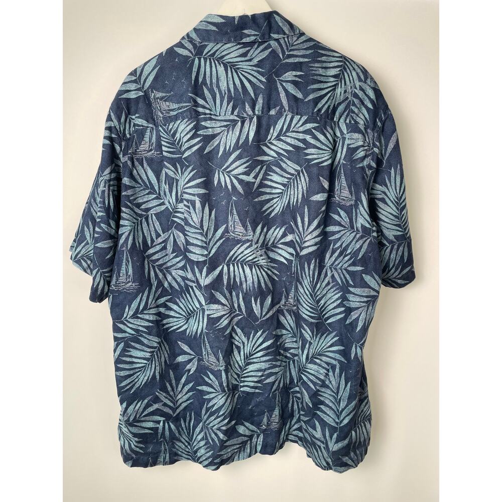 WOOLRICH 100% cotton Tropical Pattern Shirt SZ L - Picture 5 of 7